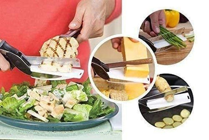 Clever Cutter ™️ 2 in 1 Kitchen Knife / Cleaver Cutters